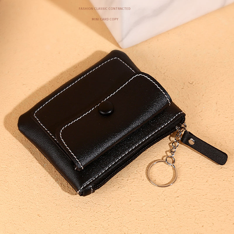 56 Women's Wallet PU Leather Coin Purse Zipper Compact Size Pouch Change Card Key Storage Bag 56 Women's Wallet PU Leather Coin Purse Zipper Compact Size Pouch Change Card Key Storage Bag
